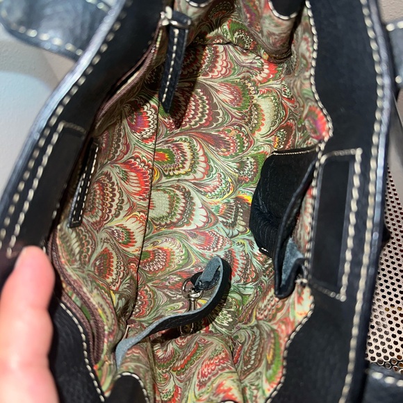 Dooney & Bourke Black Pebbled Leather Satchel - Picture 7 of 8